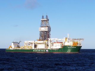 The drill ship Corcovado operated in West Greenland in 2011.