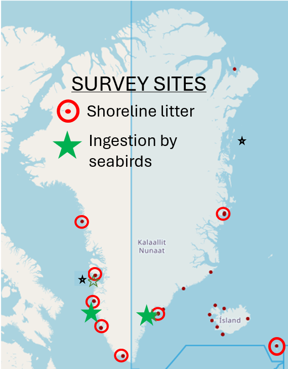 Kort over undersøgelsesområder